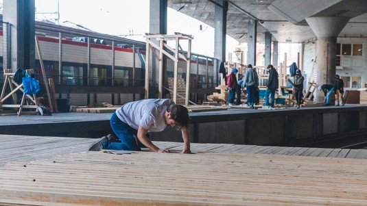 Prefabrication, ALICE, La Rasude, Lausanne. © Jamani Caillet / 2021 EPFL