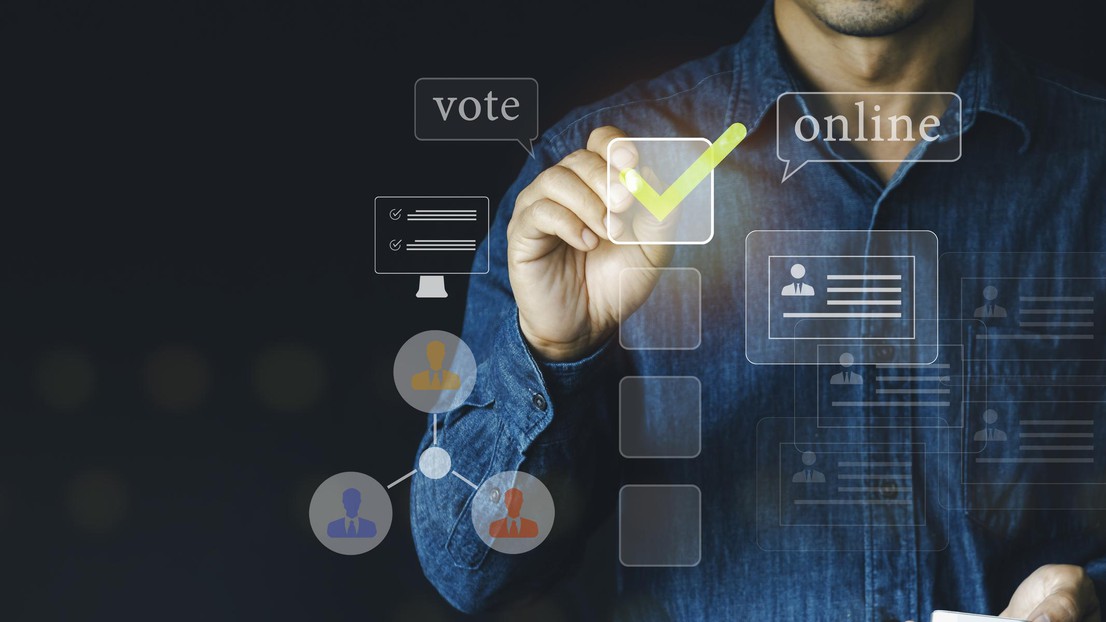 E-voting or online voting concept © 2024 iStock