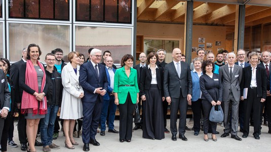 M. Andersen, F.-W. Steinmeier, D. Leuthard, A. Berset, L. Vaccaro, M. Vetterli, A.Epiney. ©STEMUTZ