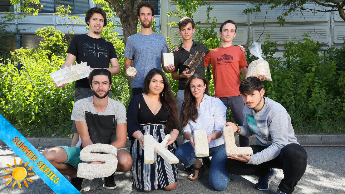 The Mycelium, Design and Architecture team members. © Alain Herzog/EPFL