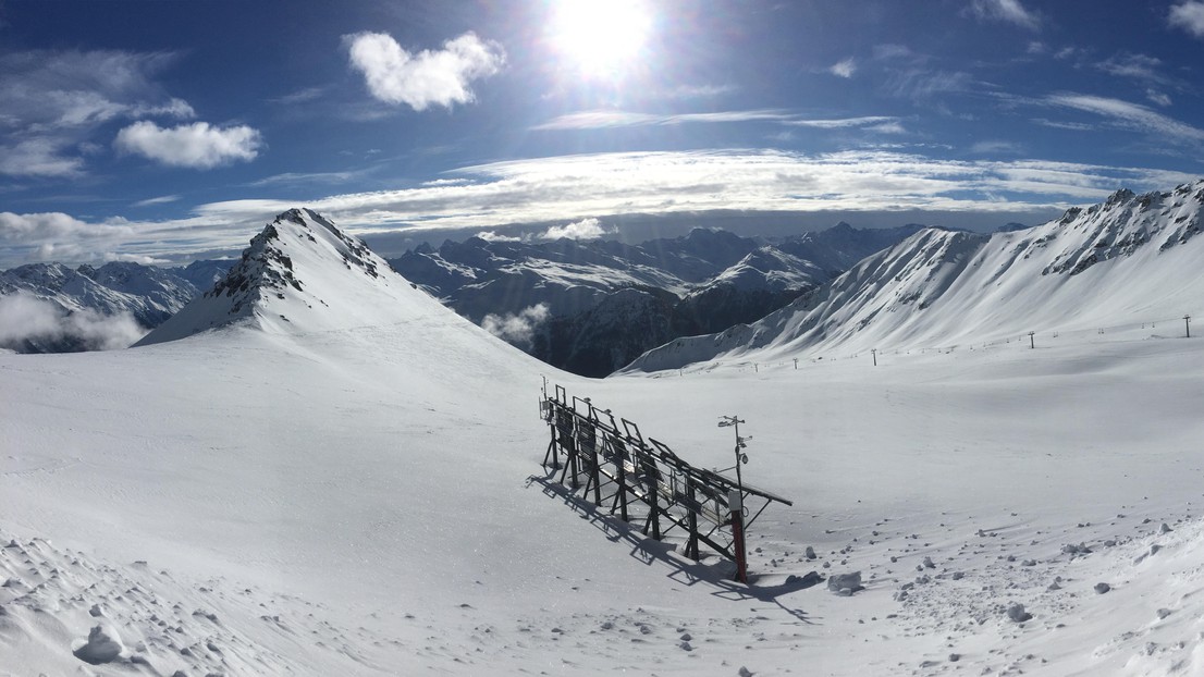 The experimental system on the Totalp, in Davos. © 2019 EPFL/CRYOS