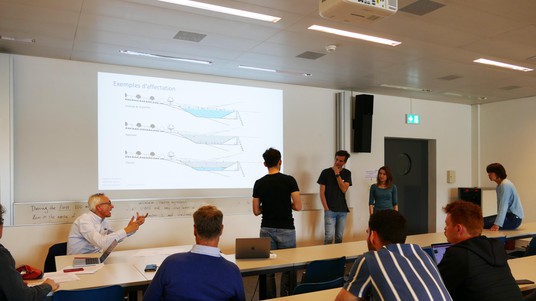 The students presented their projects last Tuesday. © Celia Luterbacher/EPFL