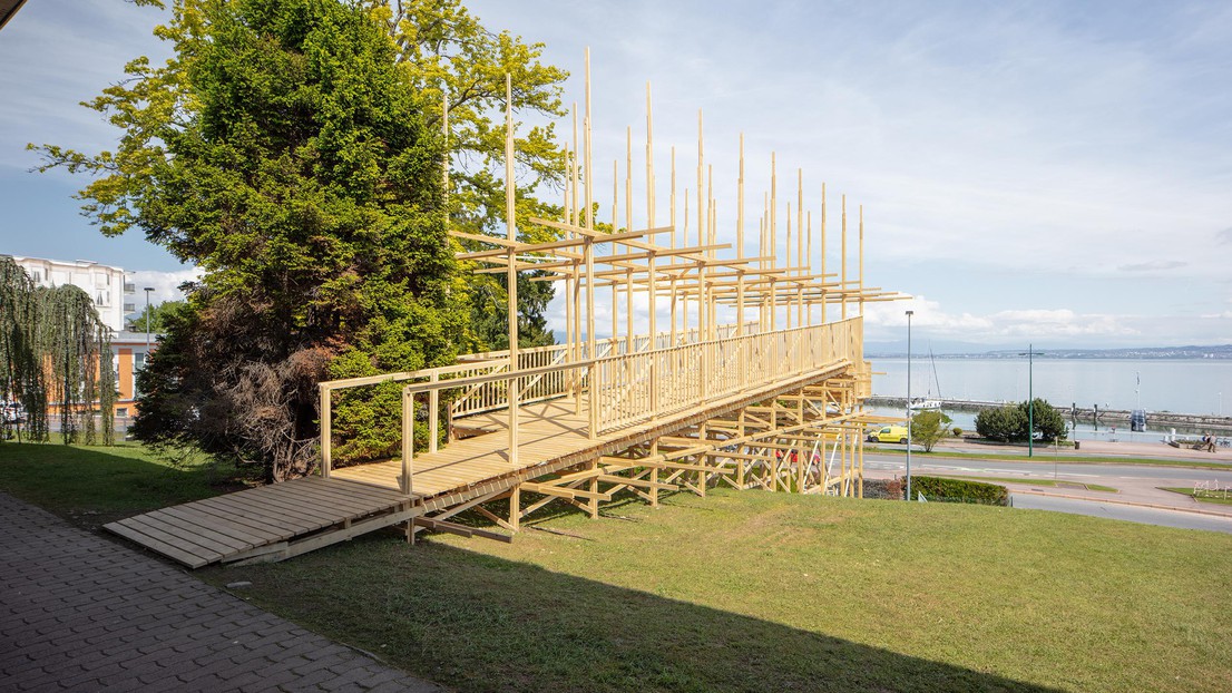 The Belvédère, built closed to the Buvette of Evian. © Dylan Perrenoud / EPFL