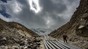 Installation of siphons near the Palcacocha lagoon © Glaciares+